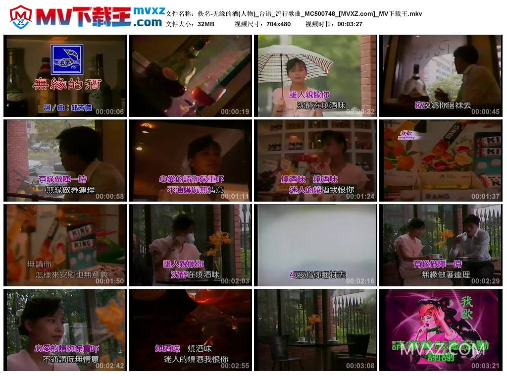 佚名-无缘的酒(人物)_台语_流行歌曲_MC500748